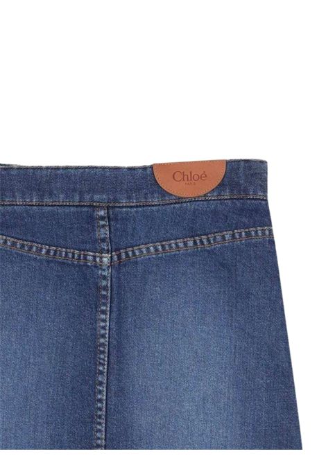 Gonna bambina in cotone denim Chloé | C20623/MADENIM