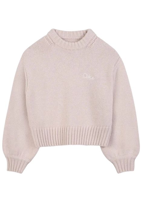 Maglione bambina in lana e cashmere Chloé | C20644/MABEIGE