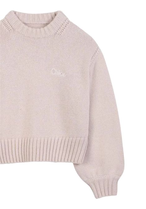 Maglione bambina in lana e cashmere Chloé | C20644/MABEIGE