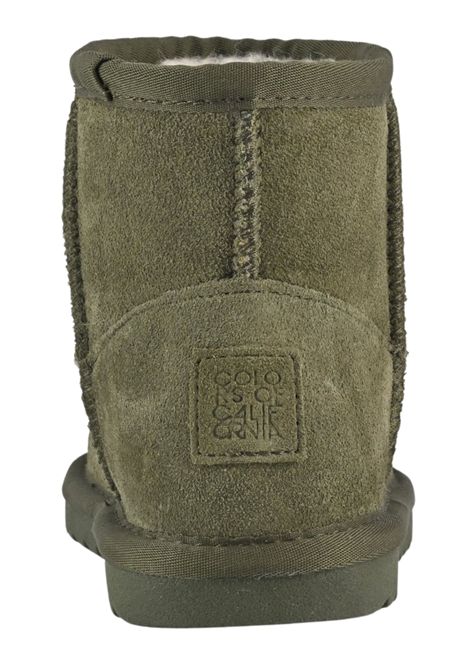 Green suede girls' shoes COLORS OF CALIFORNIA | YK001/PIAVERDE