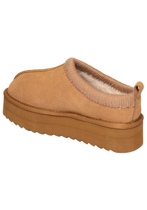 Camel suede girls' shoes COLORS OF CALIFORNIA | YK242N/PIACAMMELLO