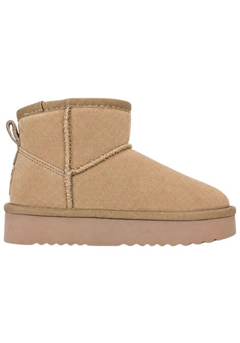 Camel suede girls' shoes COLORS OF CALIFORNIA | YKPLA01/PIACAMMELLO