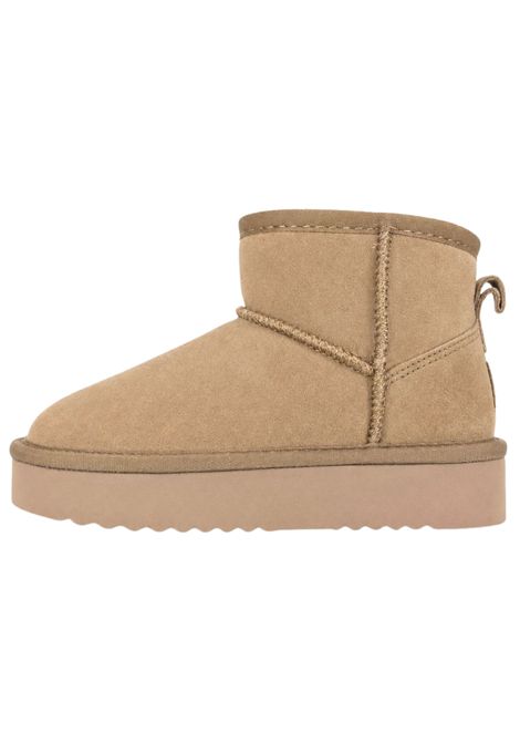 Camel suede girls' shoes COLORS OF CALIFORNIA | YKPLA01/PIACAMMELLO