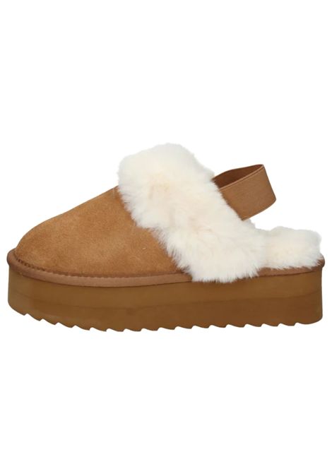 Camel suede girls' shoes COLORS OF CALIFORNIA | YKPLA07/PIACAMMELLO