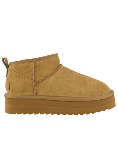 Camel suede girls' shoes COLORS OF CALIFORNIA | YWPLA01/PIACAMMELLO