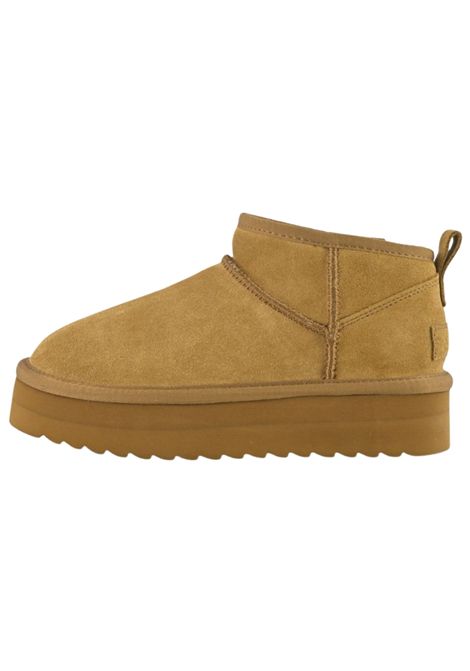 Camel suede girls' shoes COLORS OF CALIFORNIA | YWPLA01/PIACAMMELLO