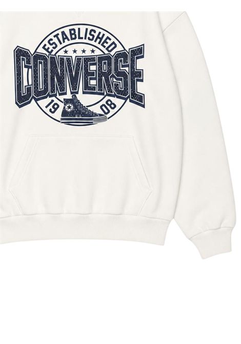 Cream cotton children's sweatshirt CONVERSE | 9CH473/DEBPANNA