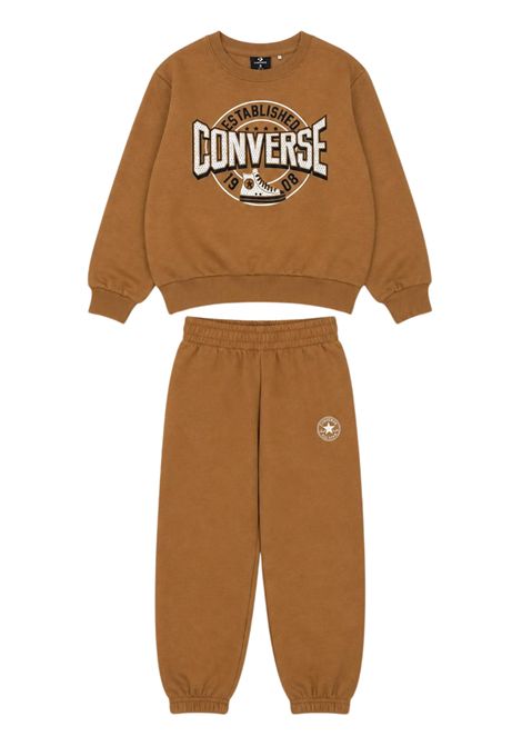 Beige cotton baby set CONVERSE | 9CH868/DEBBEIGE