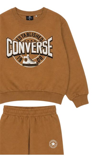 Beige cotton baby set CONVERSE | 9CH868/DEBBEIGE