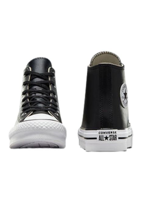 Scarpe bambina nere in pelle CONVERSE | A01015C/PIANERO