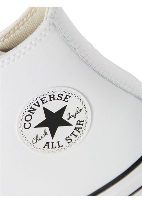 Scarpe bambina bianche in pelle CONVERSE | A01016C/PIABIANCO