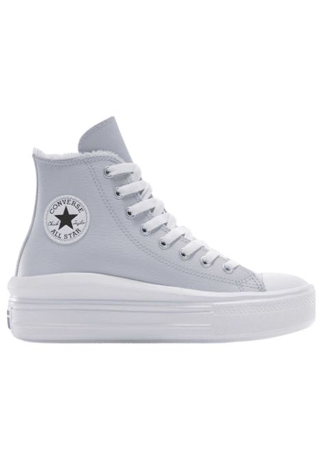 Gray leather girls' shoes CONVERSE | A14416C/PIAGRIGIO