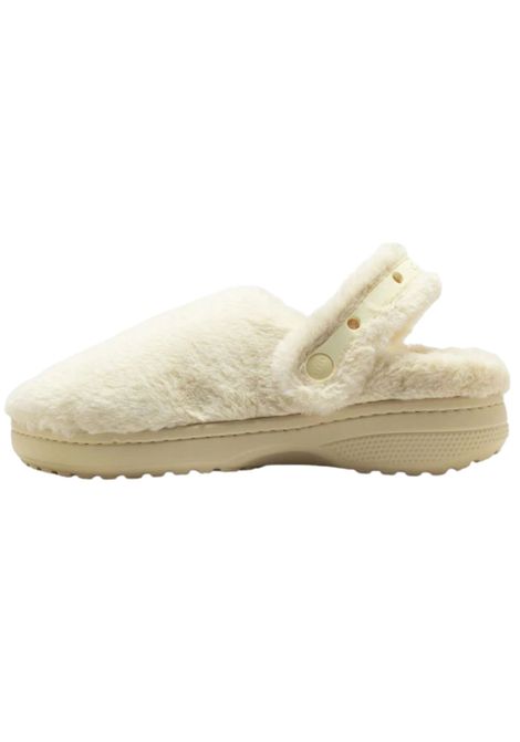 Crocs unisex clog in cream fur CROCS | 211116/PIAPANNA