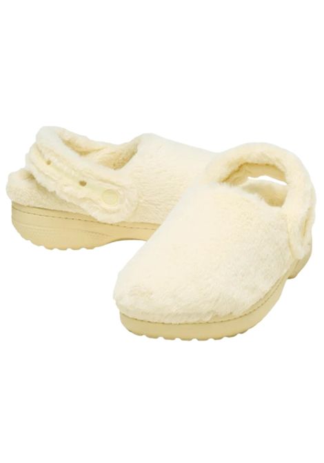 Crocs unisex clog in cream fur CROCS | 211116/PIAPANNA