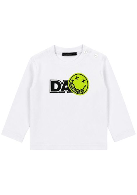 T-shirt neonato bianca in cotone DANIELE ALESSANDRINI | 00115/ANBIANCO