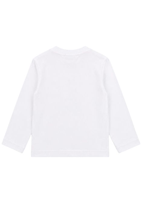 T-shirt neonato bianca in cotone DANIELE ALESSANDRINI | 00115/ANBIANCO