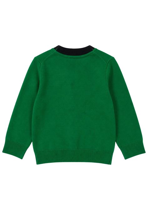 Cardigan neonato in misto viscosa DANIELE ALESSANDRINI | 00124/ANVERDE