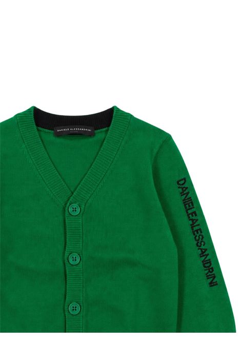 Cardigan neonato in misto viscosa DANIELE ALESSANDRINI | 00124/ANVERDE