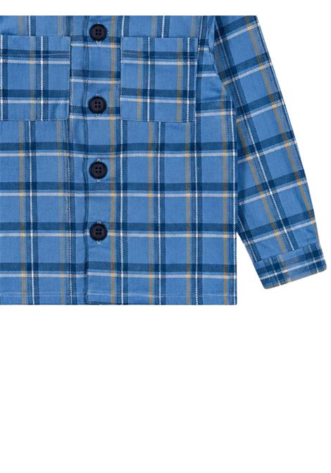Camicia neonato azzurra in cotone DANIELE ALESSANDRINI | 00130/ANAZZURRO