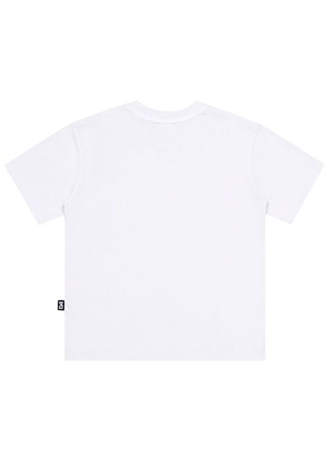 White cotton T-shirt for children DANIELE ALESSANDRINI | 00183/ANBIANCO