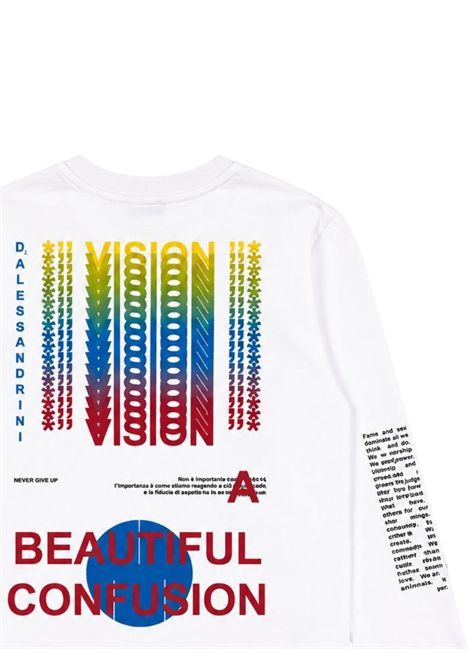T-shirt bambino bianca in cotone DANIELE ALESSANDRINI | 00187/ANBIANCO