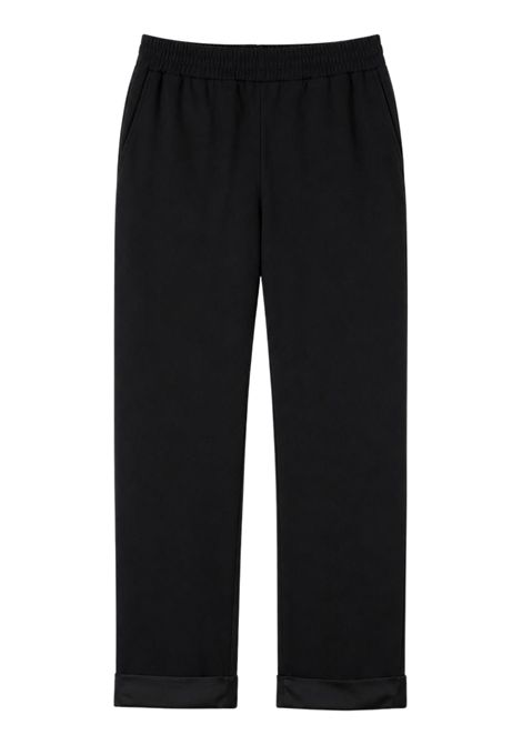 Pantalone bambino nero in viscosa DANIELE ALESSANDRINI | 00208/ANNERO
