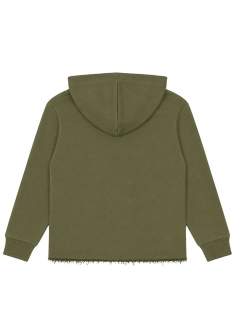 Green cotton sweatshirt for children DANIELE ALESSANDRINI | 1231F00246/ANVERDE