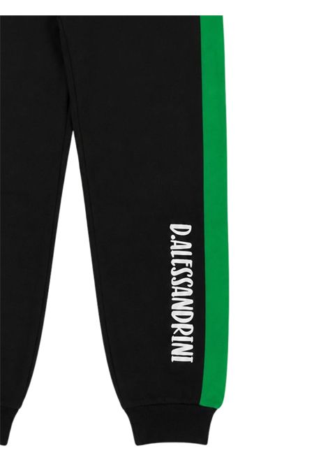 Black cotton trousers for children DANIELE ALESSANDRINI | T00257/ANNERO