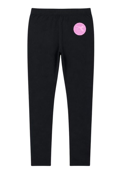 Leggins bambina nero in cotone DIADORA | F3DIJGLG121/DEBNERO