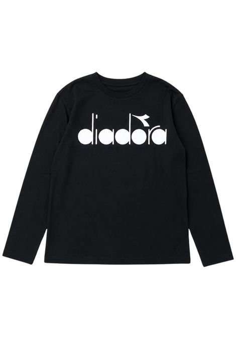 Black cotton T-shirt for girls DIADORA | F3DIJGTH152/DEBNERO