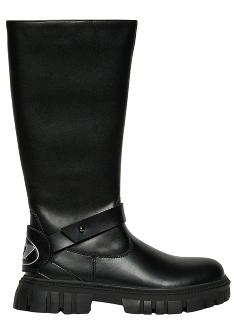 Stivali bambina neri in pelle DIESEL | 1042/PIANERO