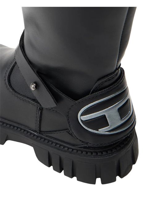 Stivali bambina neri in pelle DIESEL | 1042/PIANERO