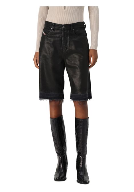 Bermuda unisex nero in cotone denim DIESEL | J02351/ANNERO
