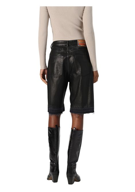 Bermuda unisex nero in cotone denim DIESEL | J02351/ANNERO