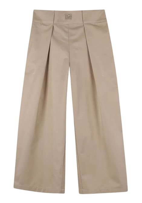 Pantalone bambina beige in cotone DKNY | D62362/SUBEIGE