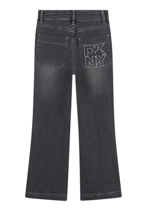 Jeans bambina grigio in cotone DKNY | D62369/SUGRIGIO