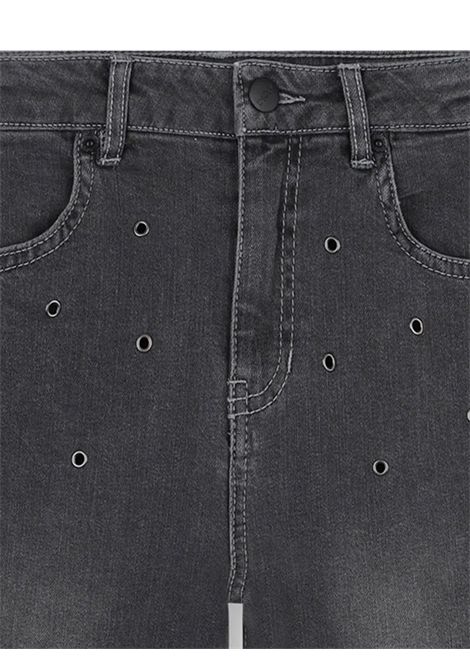Jeans bambina grigio in cotone DKNY | D62369/SUGRIGIO