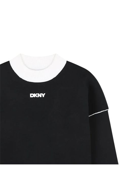 Maglia bambina nera reversibile DKNY | D62379/SUNERO