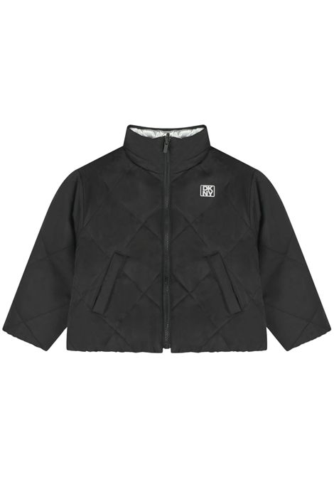 Giubbino bambina argento reversibile DKNY | D62381/SUARGENTO