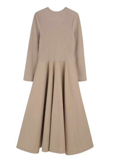 Abito bambina beige in cotone DKNY | D62391/SUBEIGE