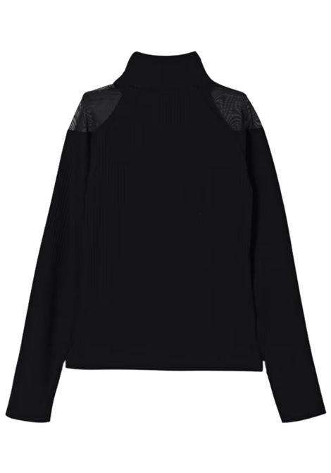 Maglia bambina nera in viscosa DKNY | D62410/SUNERO