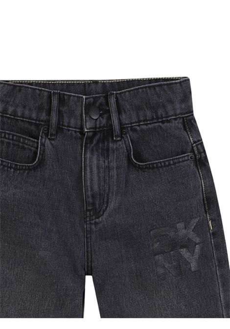 Jeans bambina grigio in cotone DKNY | D62425/SUGRIGIO