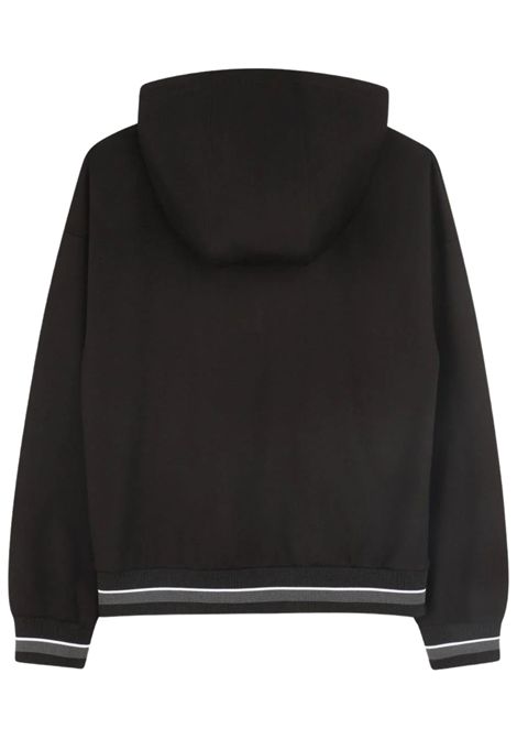 Felpa unisex nera in cotone DKNY | D62430/SUNERO