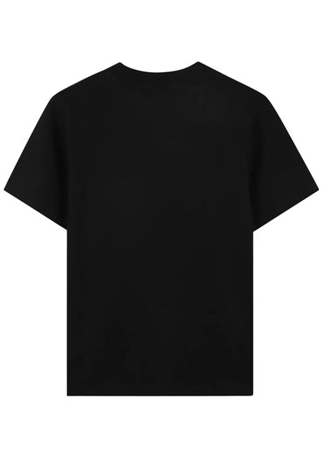 T-shirt bambino nera in cotone DKNY | D62434/SUNERO
