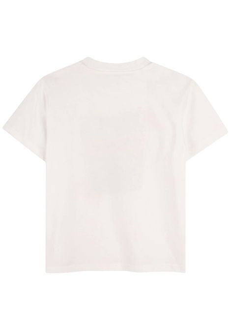 T-shirt bambino bianca in cotone DKNY | D62463/SUBIANCO