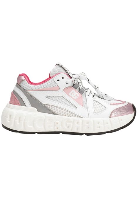 Scarpe bambina bianco/rosa DOLCE E GABBANA | DA5290BIANCO/ROSA