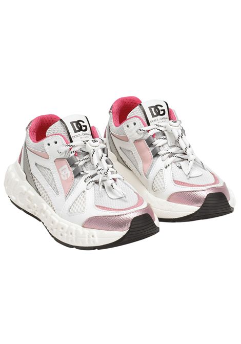 Scarpe bambina bianco/rosa DOLCE E GABBANA | DA5290BIANCO/ROSA
