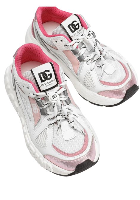 Scarpe bambina bianco/rosa DOLCE E GABBANA | DA5290BIANCO/ROSA