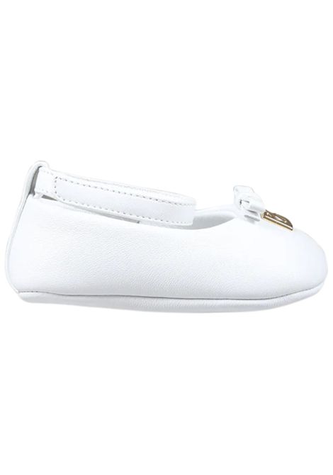 Ballerine neonata bianche in pelle DOLCE E GABBANA | DK0065/PIABIANCO