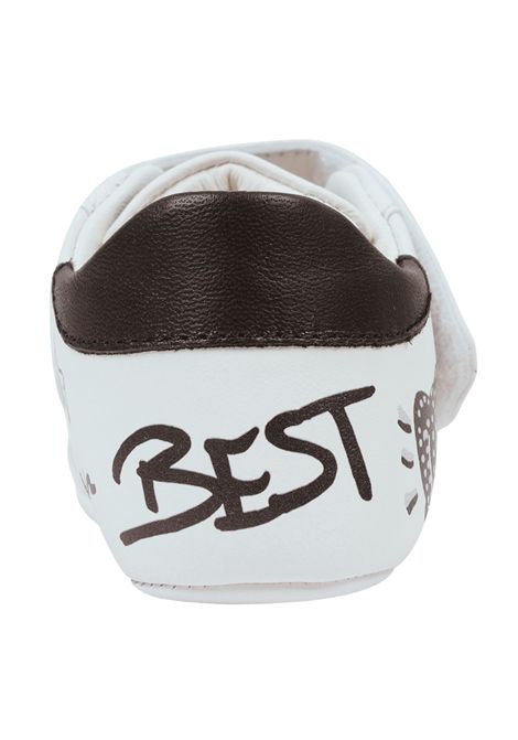 Scarpe neonato bianche in pelle DOLCE E GABBANA | DK0117/PIABIANCO